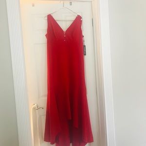 Red dressy gown